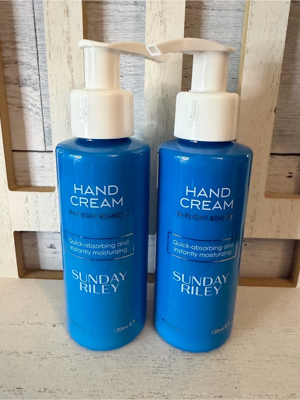 Sunday Riley HAND CREAM In-Flight Remedy LOT Set X2 4oz Each Moisturizer Lotion